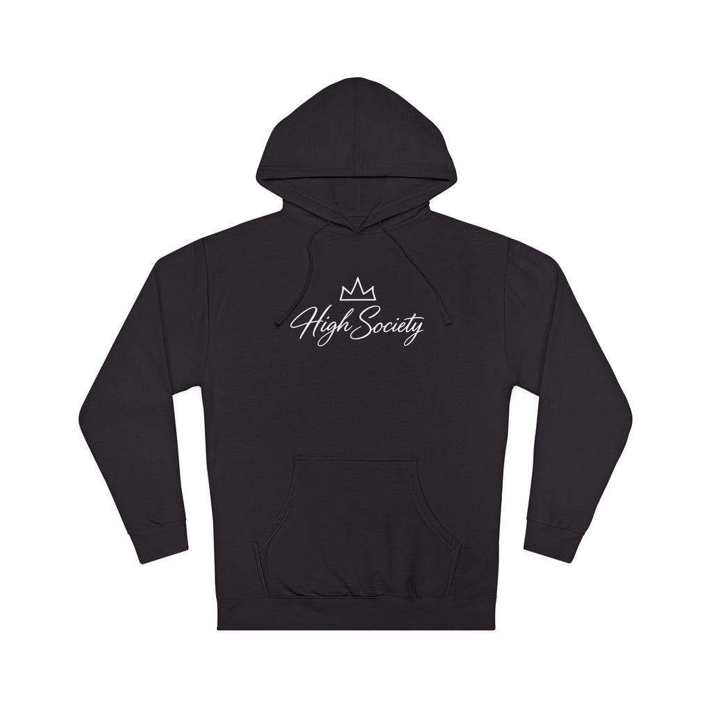 High Society Premium Black Hoodie | Minimalist Streetwear