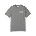 High Society Crowned Leaf Graphic T-shirt — Grey and White