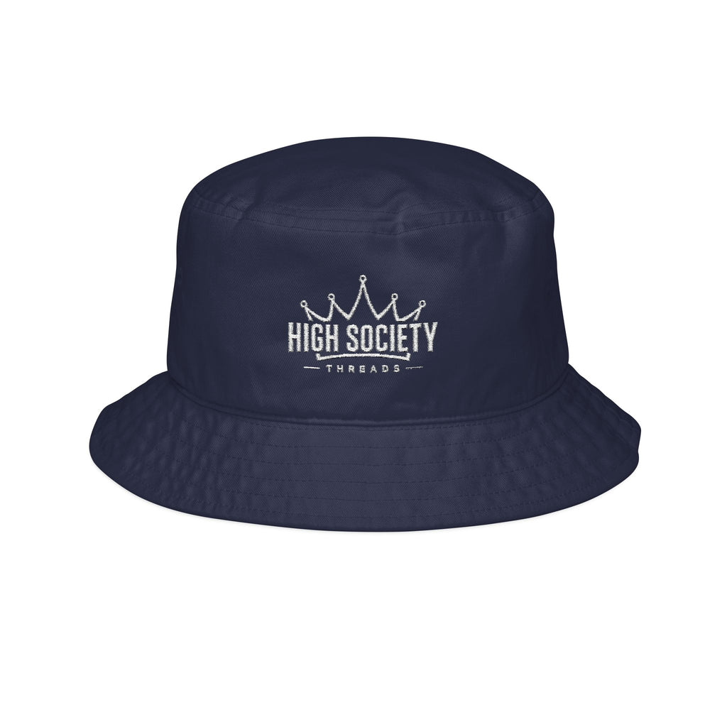 Crown Society Embroidered Bucket Hat