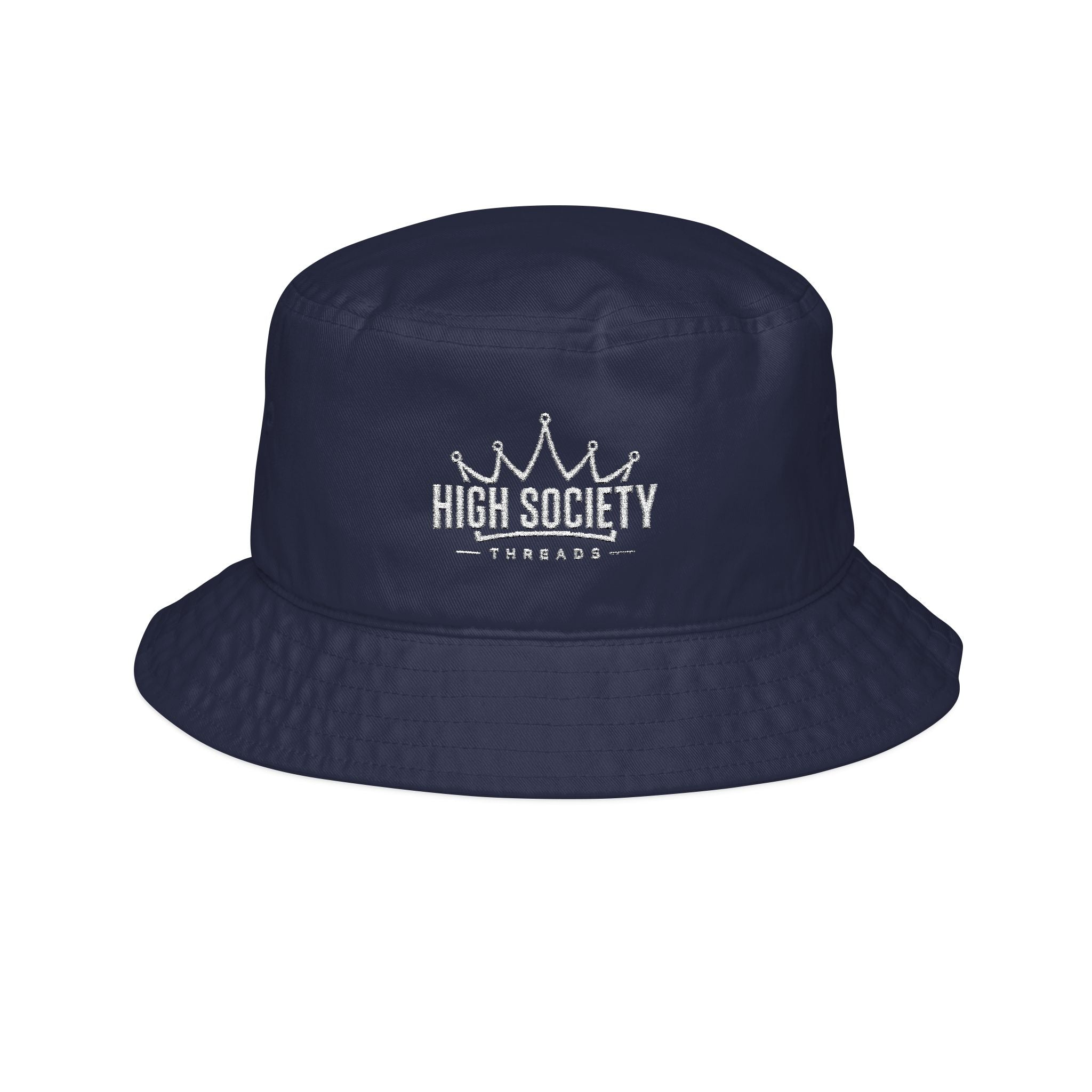Crown Society Embroidered Bucket Hat
